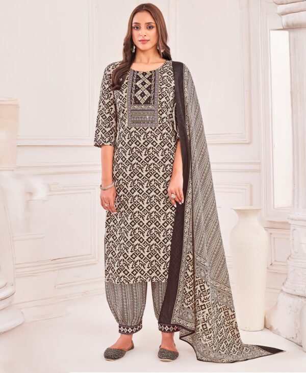 Buy Cotton Cream Kurta Suit Sets for Women