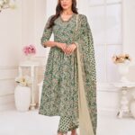 Buy Cotton Khaki Kurta Suit Sets for Women