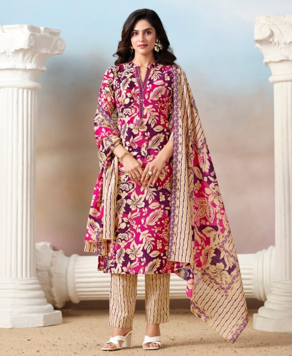 Buy Cotton Pink Kurta Suit Sets for Women