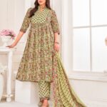 Green Kurta Suit Sets for Women