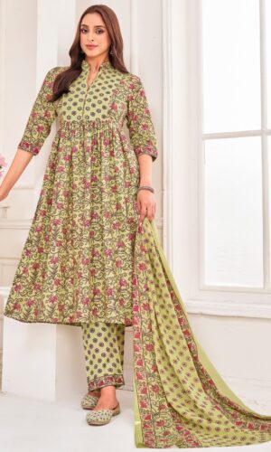 Green Kurta Suit Sets for Women